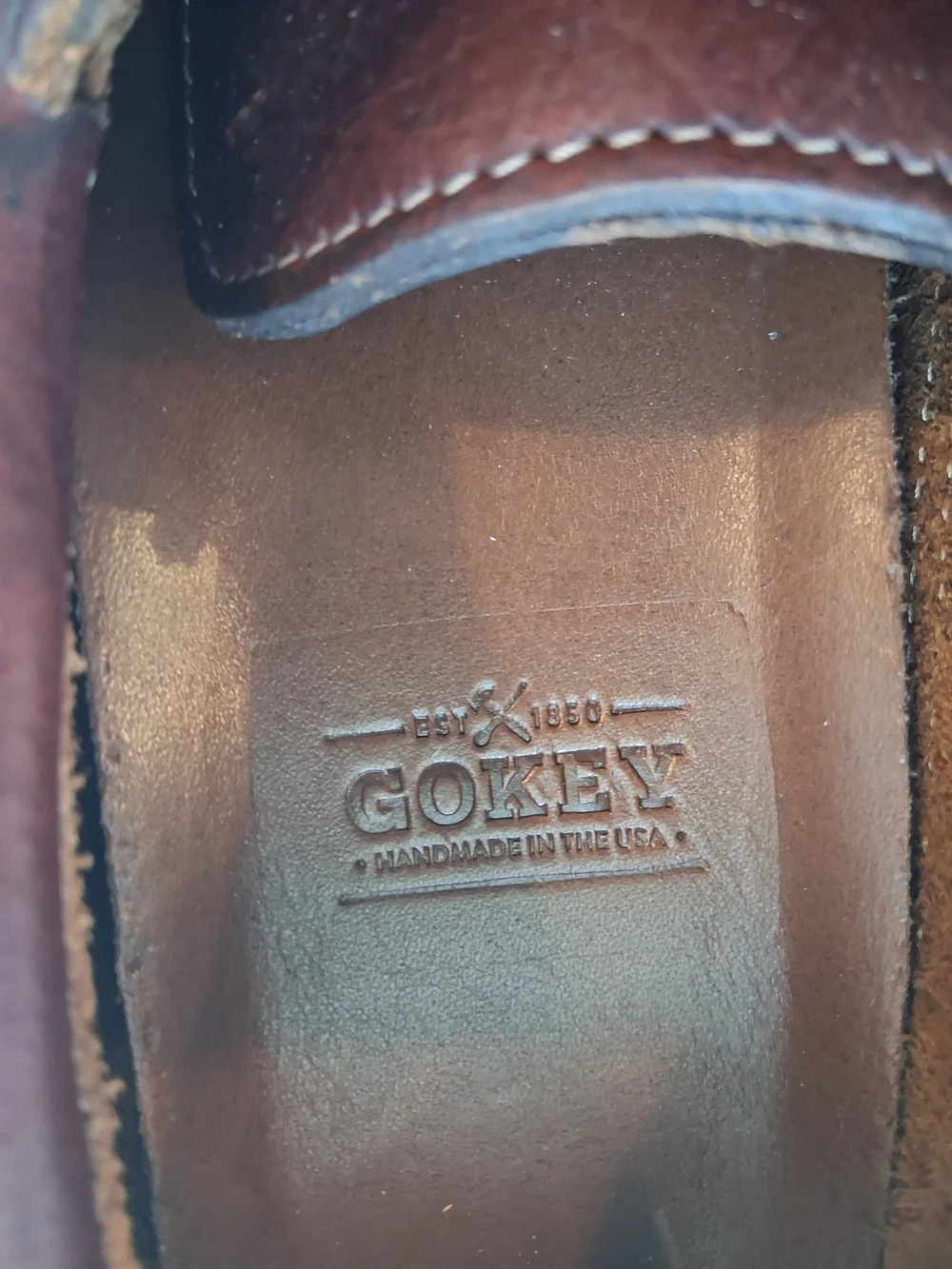 Mens Gokey Brown Leather Boat Shoes Size 12 EE